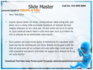 Test tube baby Powerpoint Template
