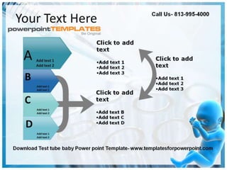Test tube baby Powerpoint Template