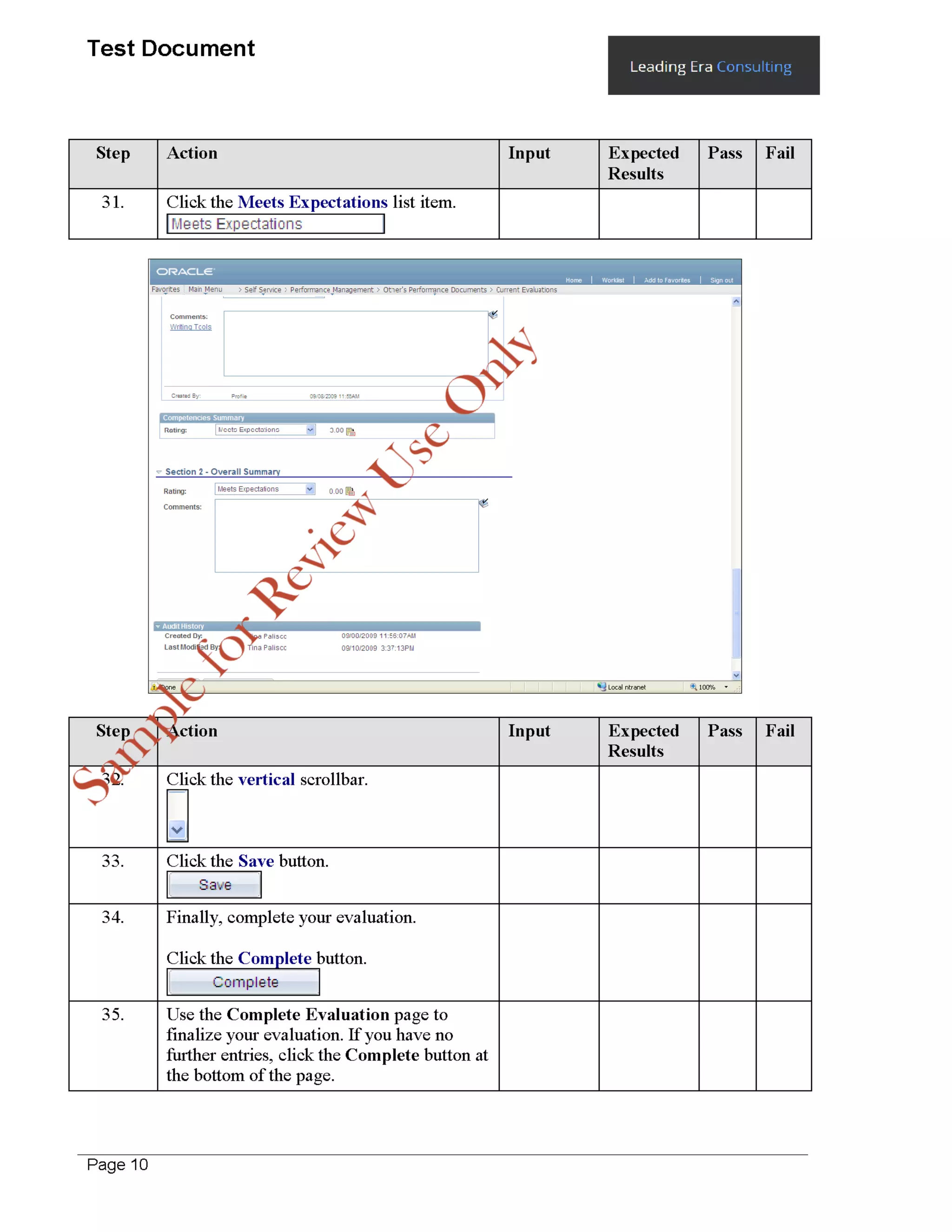 Test Script User Acceptance Sample HRF 91