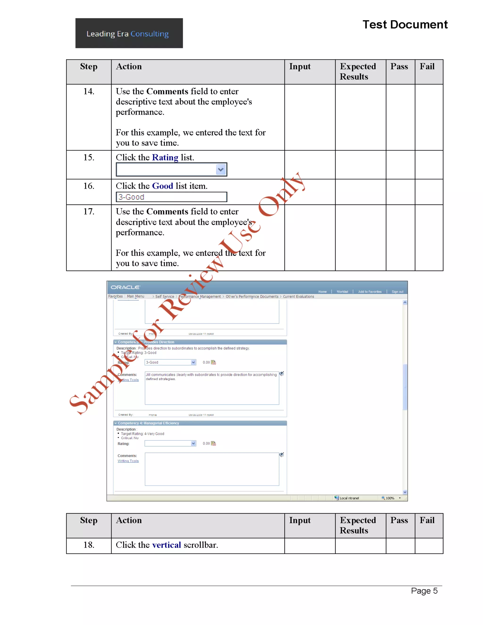 Test Script User Acceptance Sample HRF 91
