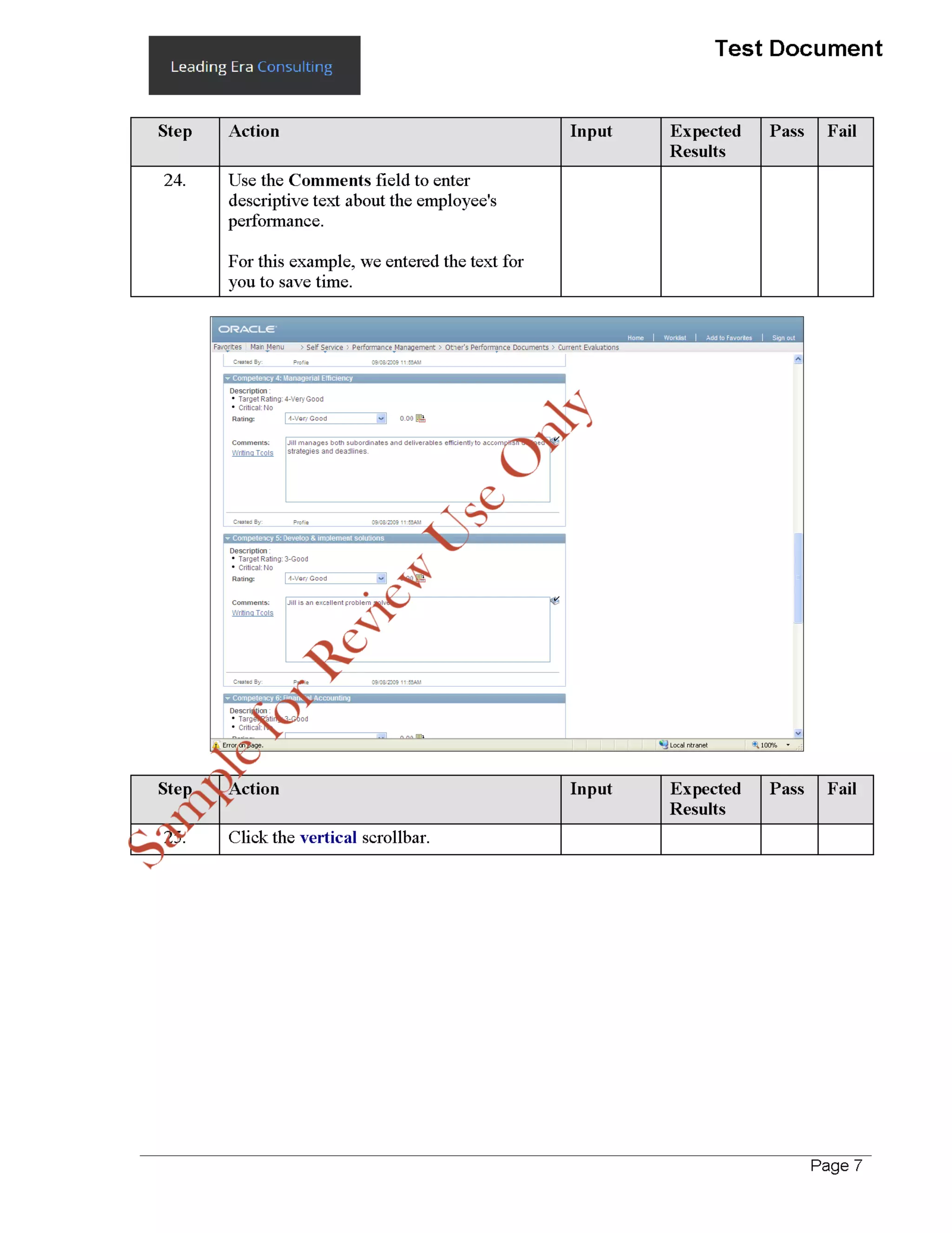 Test Script User Acceptance Sample HRF 91