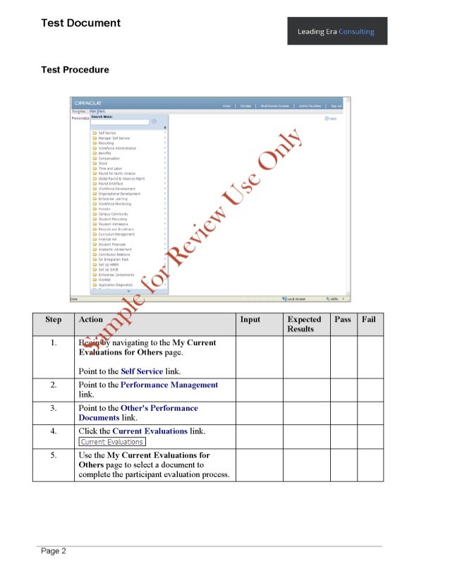 Test Script User Acceptance Sample HRF 91