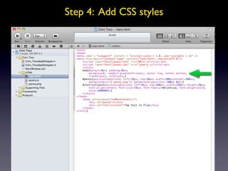 Step 4: Add CSS styles
 