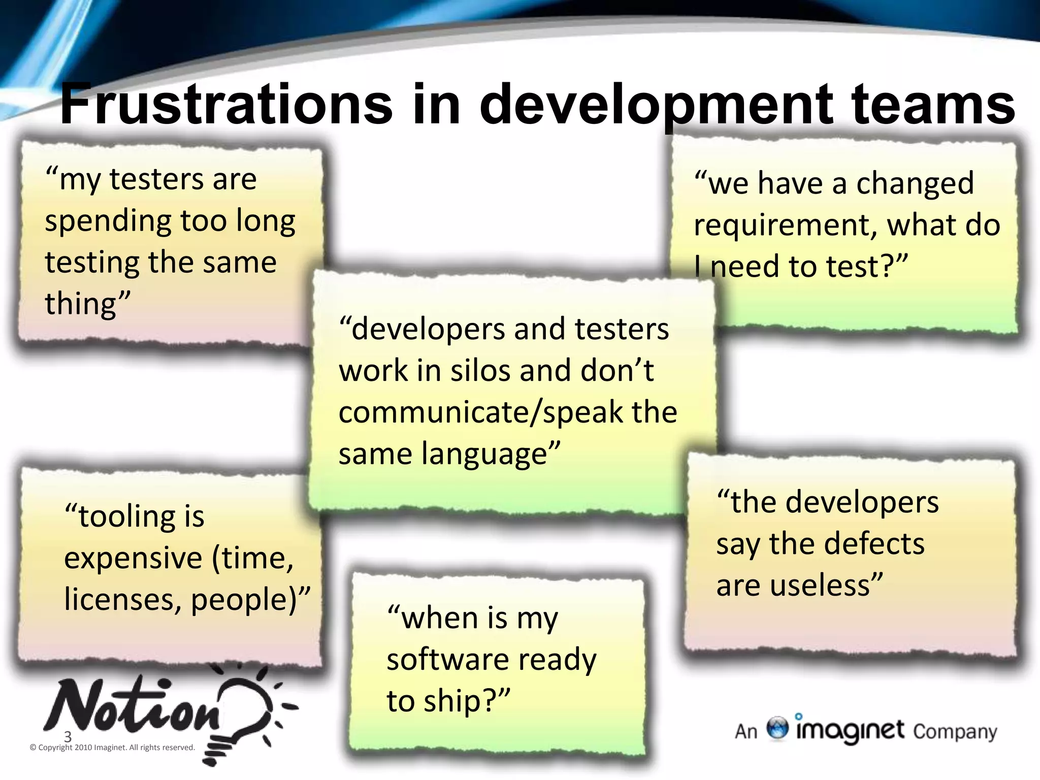 ALM/TFS Consultant at Notion Solutions