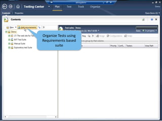 Robust manual testing functionality