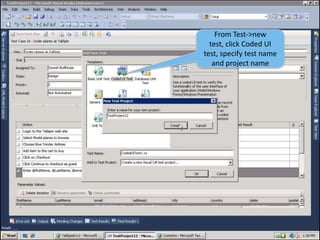 28Microsoft Test Runner starts up