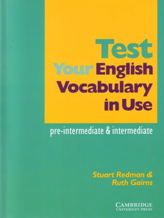 Test your english vocab pre interm   intermediate
