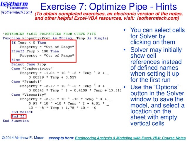 test your excel vba skills 8 engineering exercises excel exercises