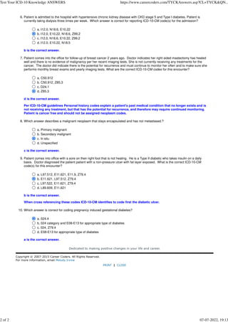 Test Your ICD-10 Knowledge ANSWERS.pdf Test Your ICD-10 Knowledge ANSWERS.pdf
