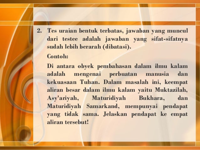 Tes Uraian