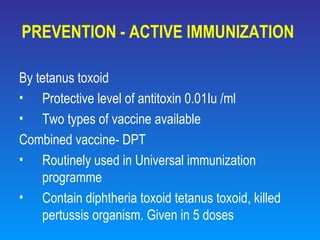 Tetanus Protection Tetanus | PPT
