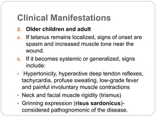 Tetanus ( Lock Jaw) NCM 104 | PPTX