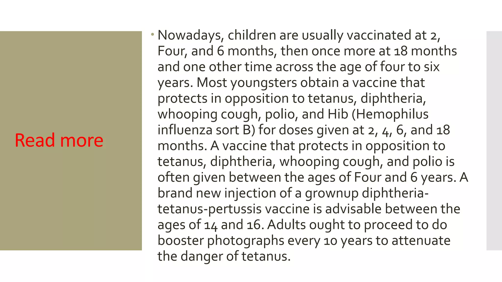 Tetanus |Causes | Signs and symptoms| All aspects - medical discussion ...