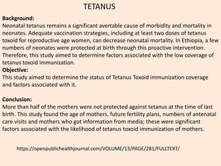 Tetanus Powerpoint Background Tetanus.ppt