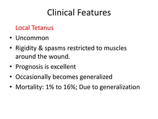 Tetanus Presentation for medical doctors | PPTX