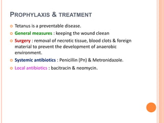 Tetanus and botulism PG | PPTX
