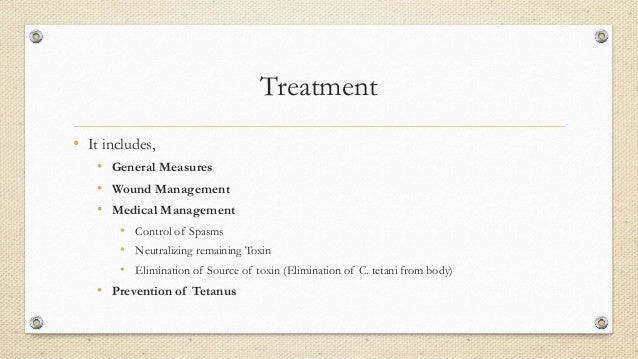 Dissertation tetanus