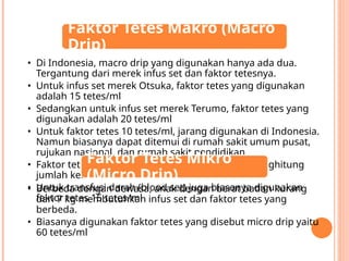 tetesan infus.power point materi ajar smk kesehatan | PPTX