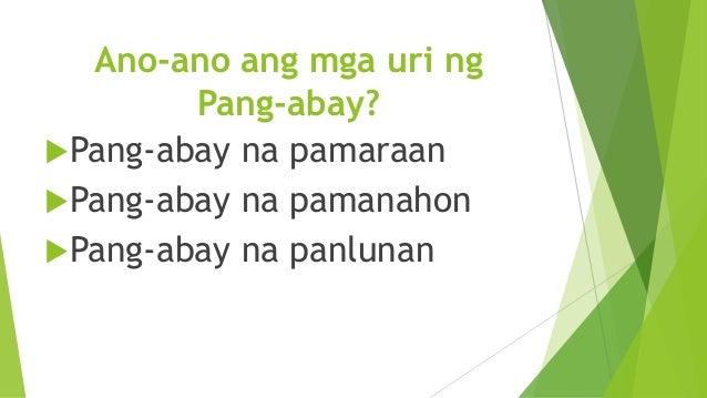 Pang Abay Na Pamanahon Kahulugan At Halimbawa Nito - SAHIDA