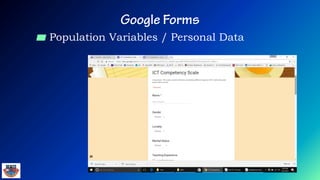 ▰ Population Variables / Personal Data
 