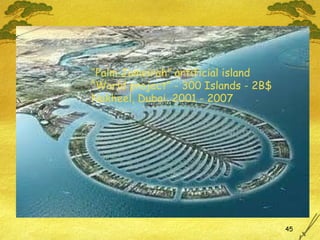 “ Palm Jumeirah” artificial island “ World project” - 300 Islands - 2B$ Nakheel, Dubai, 2001 - 2007 