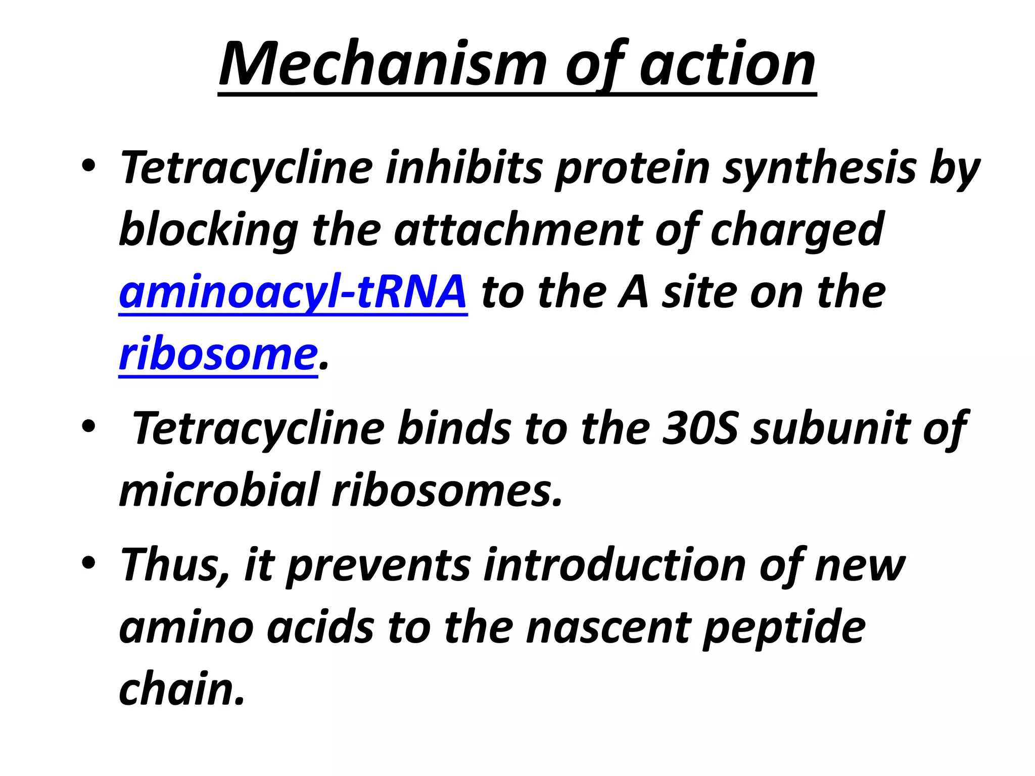 Tetracycline PPT tetracycline-ppt
