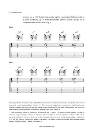 Tetradas Voicings
