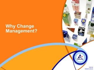 Why Change
Management?
Internal
KÅ/2012-02-22
 
