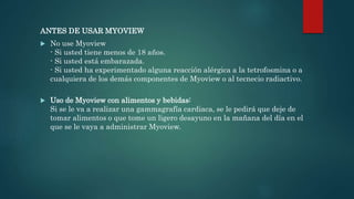 Myoview Injection Tetrofosmina | PPTX