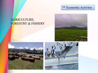 ** Economic Activites
AGRICULTURE,
FORESTRY & FISHERY
 