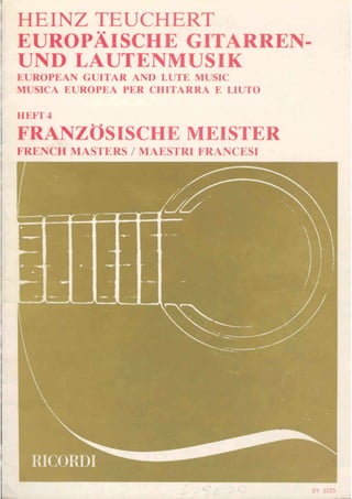 TEUCHERT Heinz - European Guitar and Lute Music vol 4 
