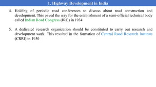 Highway Development and Planning Transportation Engineering | PPTX