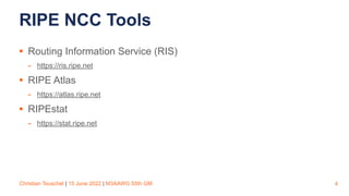 RIPEstat, RIPE Atlas and RIS | PDF