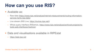 RIPEstat, RIPE Atlas and RIS | PDF