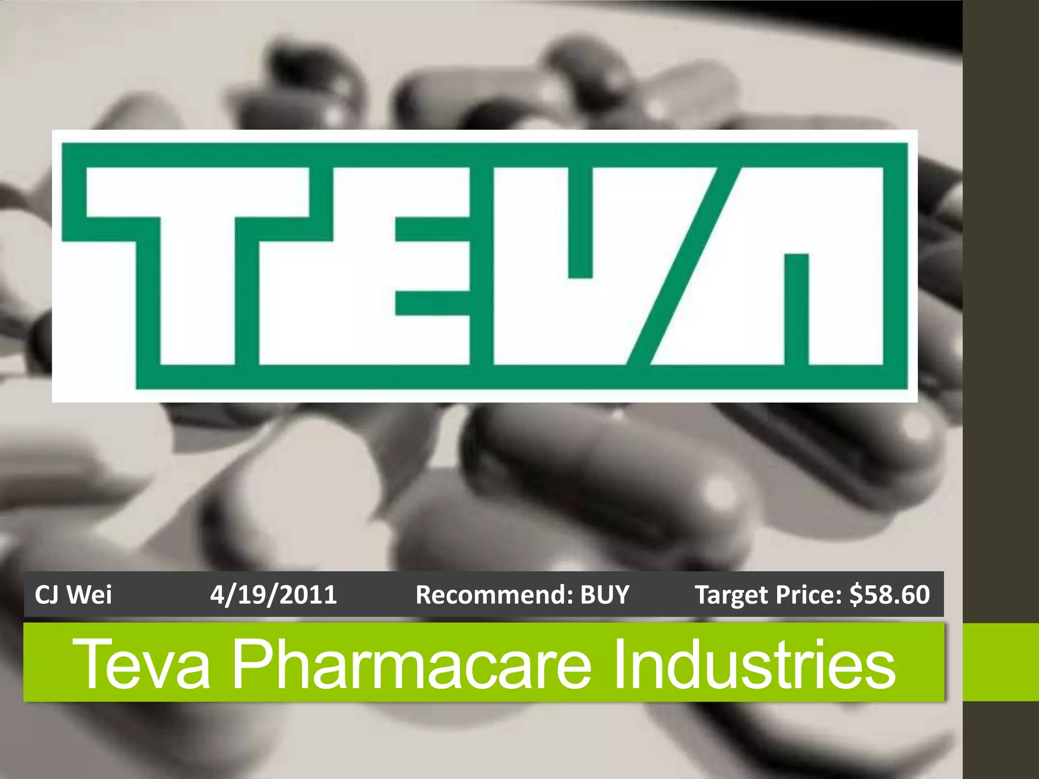 Teva Pharmaceuticals PPTX
