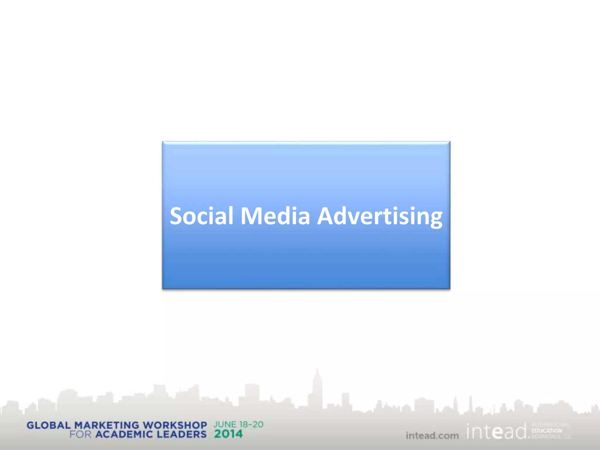 Social Media Advertising
 