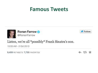 Famous Tweets
 