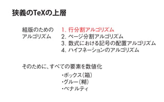 TeXの気持ちを理解するために知っておくと役立つかもしれないこと
