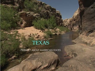 PROJECT ABOUT AMERICAN STATES
TEXAS
1
Xacob Y.L.
 