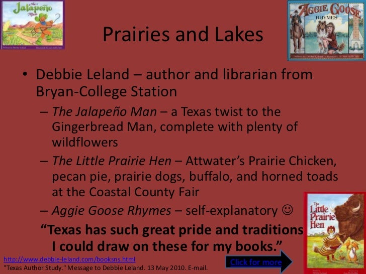 Texas authors by regions