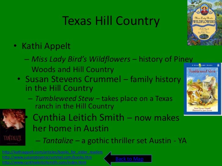 Texas authors by regions