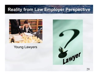 Reality from Law Employer Perspective




  Young Lawyers




                                   29
 