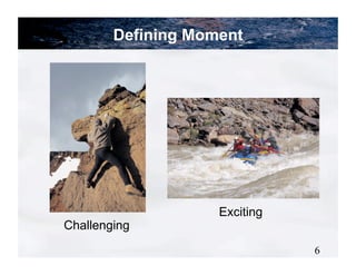 Defining Moment




                    Exciting
Challenging
                               6
 