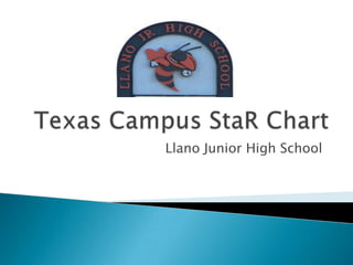 Texas Campus StaR Chart Llano Junior High School 
