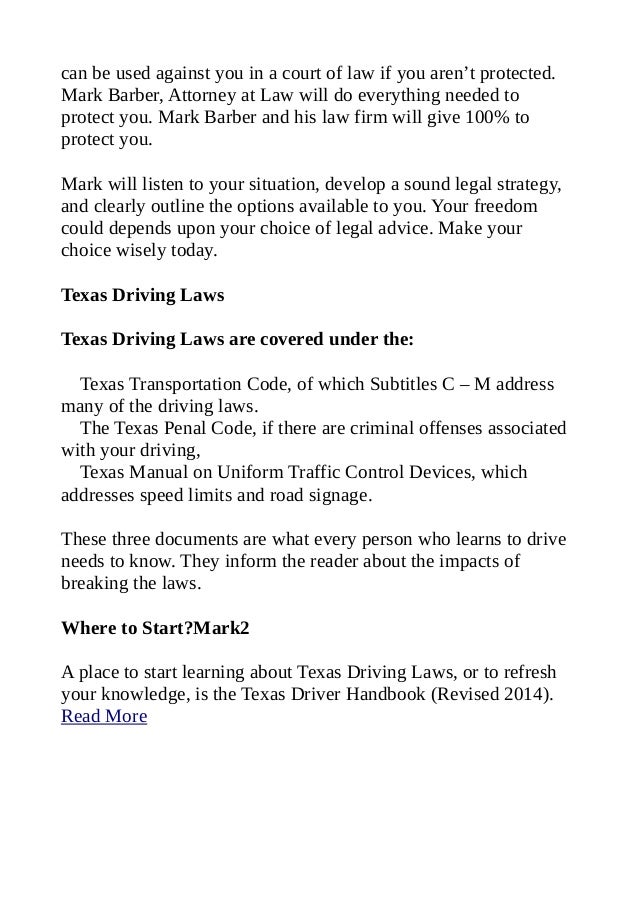 Texas Criminal Law Handbook