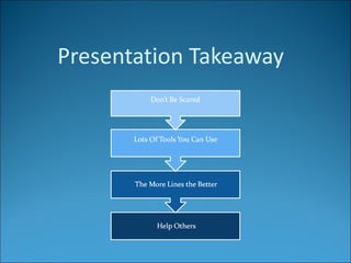 Presentation Takeaway 