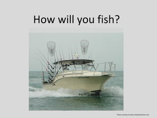 How will you fish? Photo courtesy of www.resolutecharters.com 