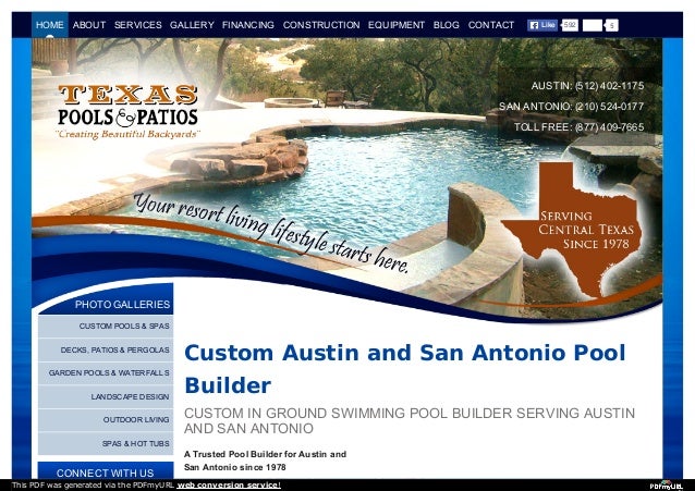Texas Pools And Patios