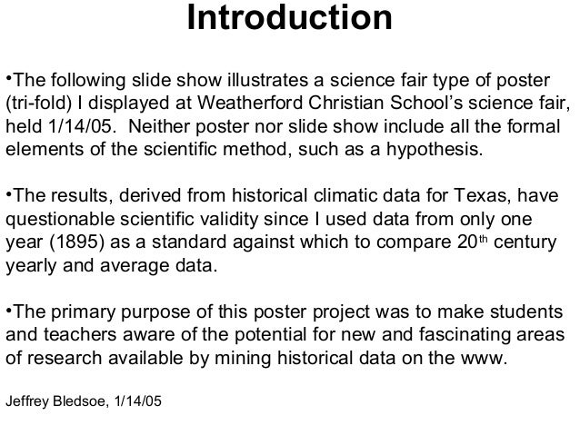 science fair presentation at weatherford christian school texas ja