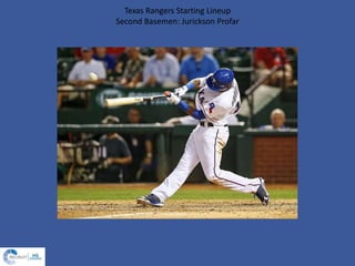 Texas Rangers Starting Lineup
Second Basemen: Jurickson Profar